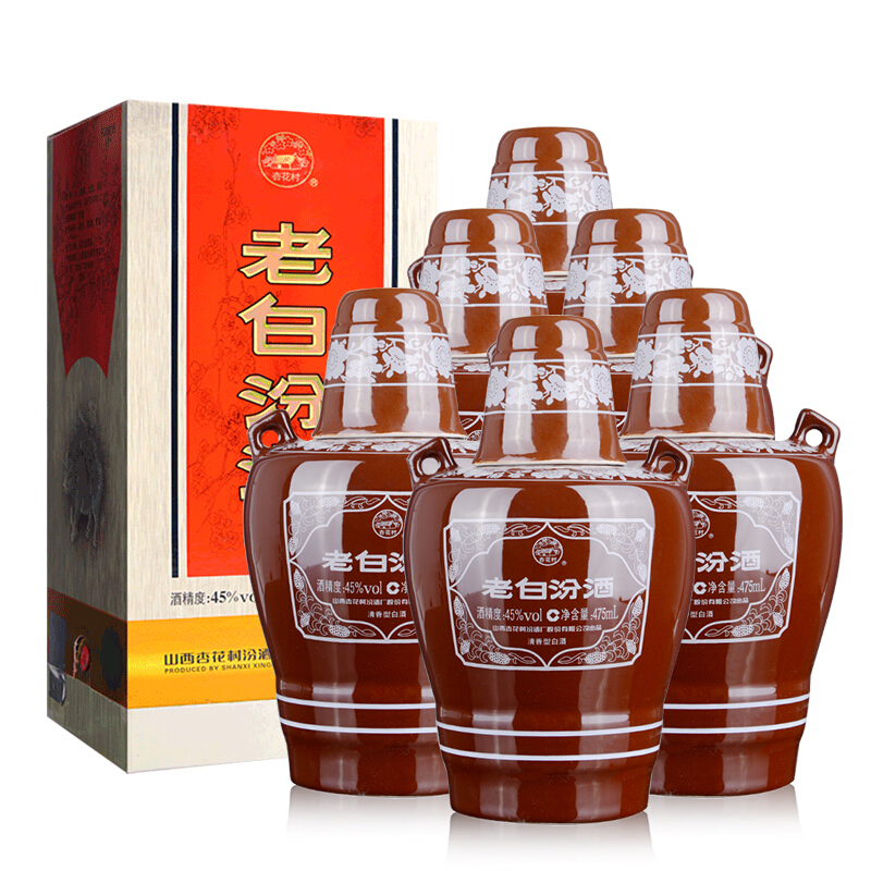 汾酒老白汾10 45度 475ml*6